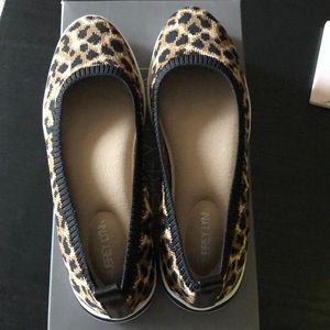 Leopard print flats